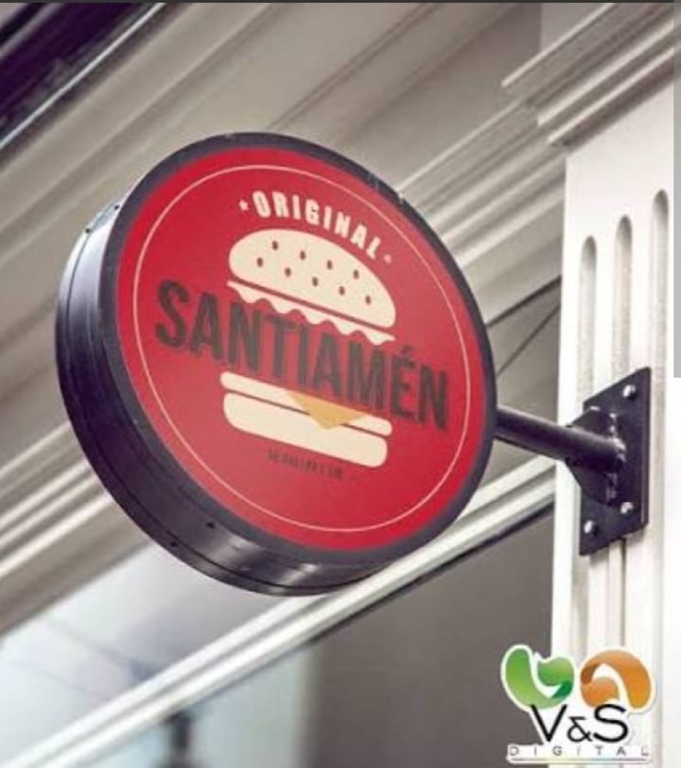 Santiamén Burger - Aviso de bandera