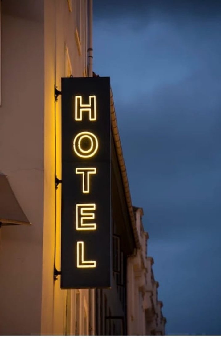 Hotel - Aviso de bandera LED